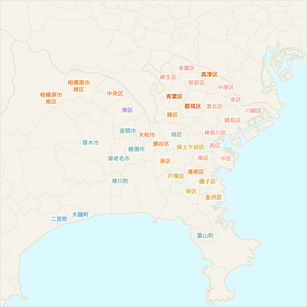 神奈川県の配達区域一覧