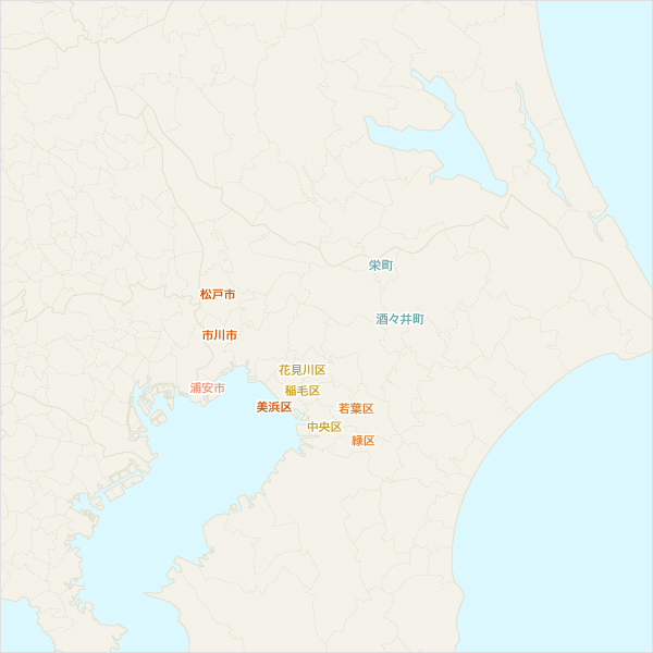 千葉県の配達区域一覧
