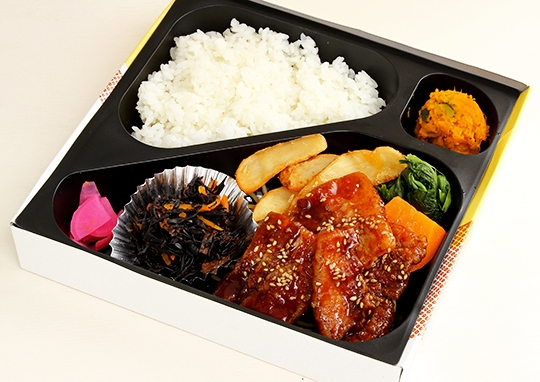 厚切豚肉の蒲焼き風ボリューム弁当