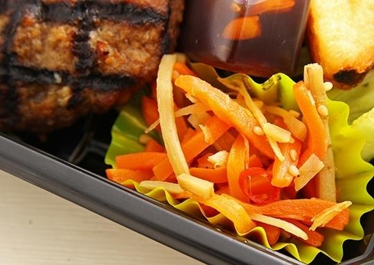 直火網焼き ステーキハンバーグ弁当